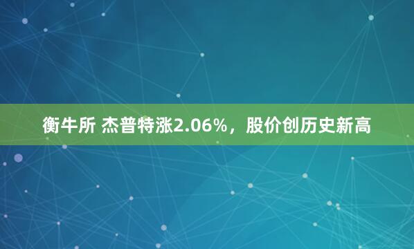衡牛所 杰普特涨2.06%，股价创历史新高